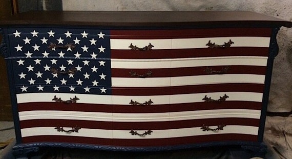 The American Flag Dresser Etsy