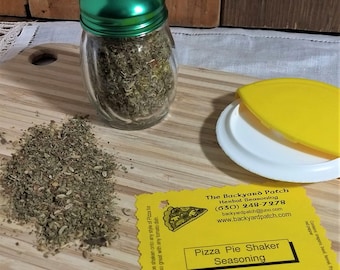 Corinne Special 2 Pizza Pie Shaker Seasoning Refill Bags, Hand-blended Herb Mix, no salt, chives, dry mix, salt free, chili peppers