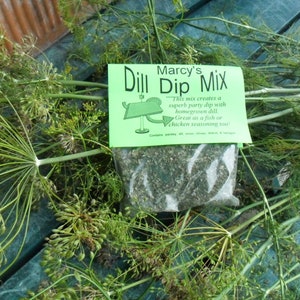 Dill Dip Mix Pair Herb Blend for Cooking, Hand-blended salt-free dry HERB MIX image 6