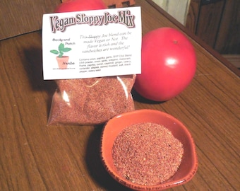 Vegan Sloppy Joe Dry Mix: Hand-Blended Herb & Spice (Gluten-Free)
