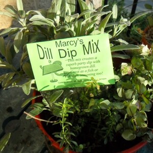 Dill Dip Mix Pair Herb Blend for Cooking, Hand-blended salt-free dry HERB MIX image 5