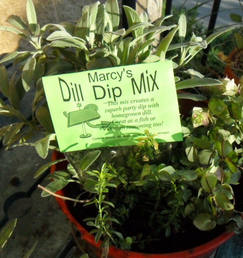 Dill Dip Mix Pair Herb Blend for Cooking, Hand-blended salt-free dry HERB MIX image 5