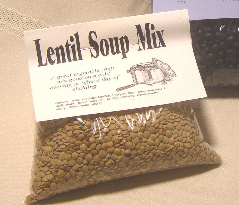 Lentil Soup Mix Gourmet Soup at home dry mix vegan Etsy