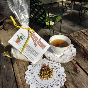 Tea and Scones Gift Set | Cardamom Scones & Cinnamon Spice Tea  | Backyard Patch Herbs | Herb Tea