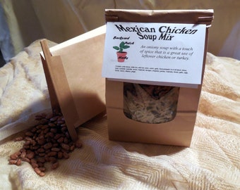 Mélange mexicain pour soupe au poulet et au riz sauvage, soupe gastronomique à la maison, mélange sec, riz sauvage, sans sel