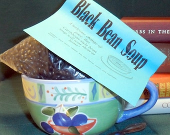 Black Bean Soup Mix, Gourmet Soup at home, dry mix, organic, vegan, gluten free easy to make, Caribbean flavored