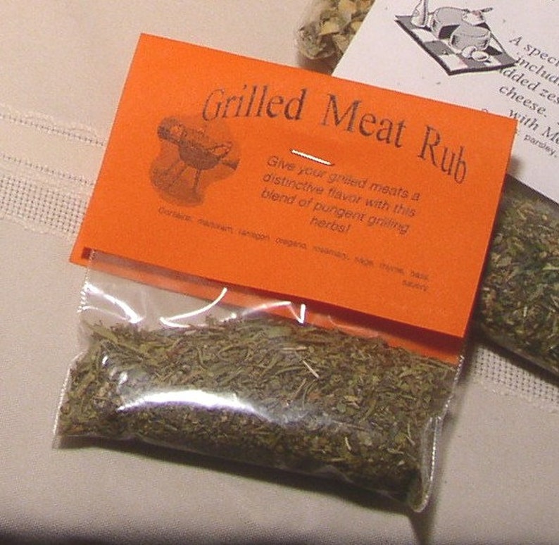 Rubs for Grilling Made With Dry Herb Cooking Mixes by the Etsy