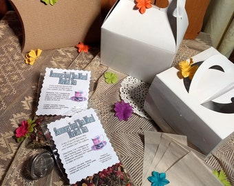 Herbal Tea Monthly Subscription - 3 months, shipped monthly with tea, infusers and leaflet of historical tea info