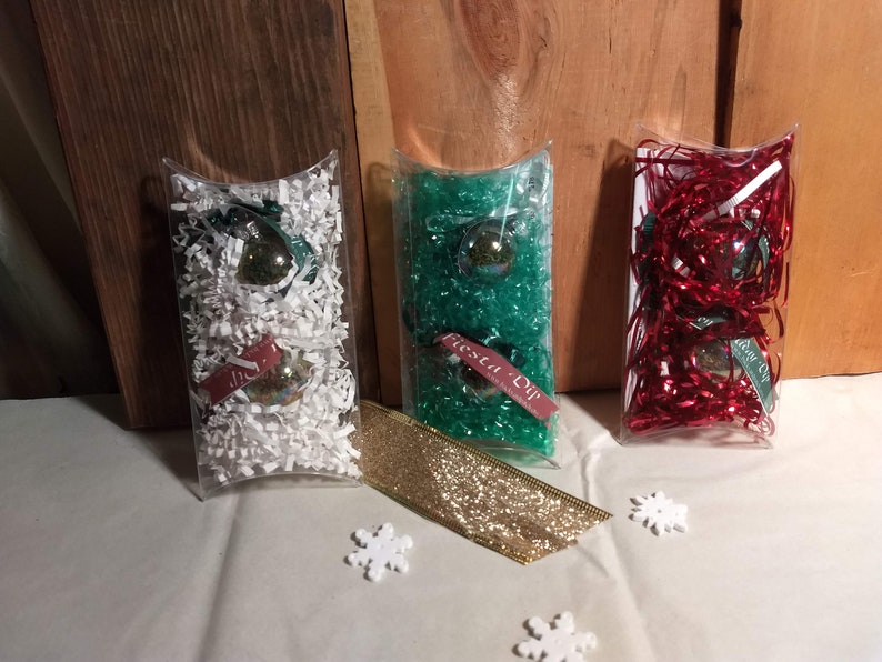 2 Dip Mix Ornaments Gift Set, salt-free, pillow-box, hostess gift basket image 2