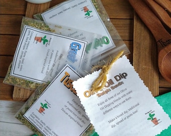 Olive Oil Dipping Dry Blends Bundle, set 3 bread dip blends for the best of the Mediterranean