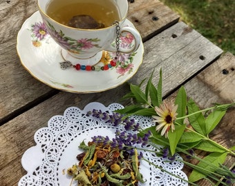 Garden Walk Herb Teas, Elmhurst and Lisle Illinois, Floral tea, Garden-theme, lavender, calendula, rose, lemon verbena,