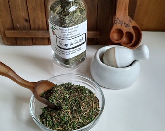 Salt-Free Soup & Salad Herb Seasoning Blend: Gluten-Free Cooking Spices