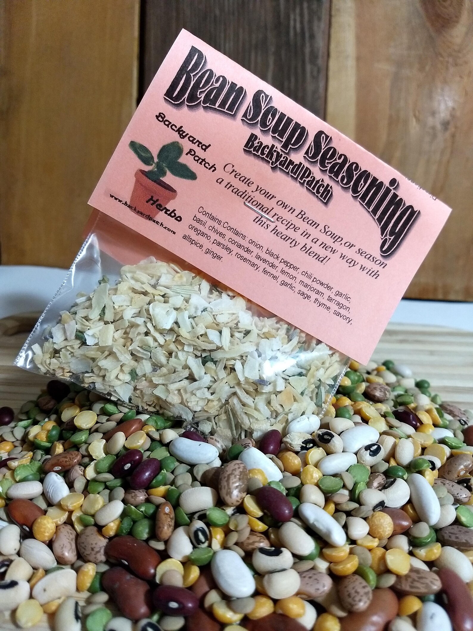 Bean Soup Seasoning Herb Mix Pair Handblended saltfree dry Etsy