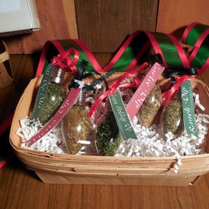 2 Dip Mix Ornaments Gift Set, salt-free, pillow-box, hostess gift basket image 3