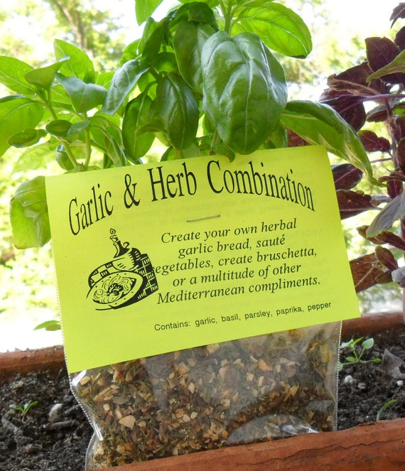 Garlic & Herb Seasoning Blend: Salt-Free, Home Grown, Italian Herbs