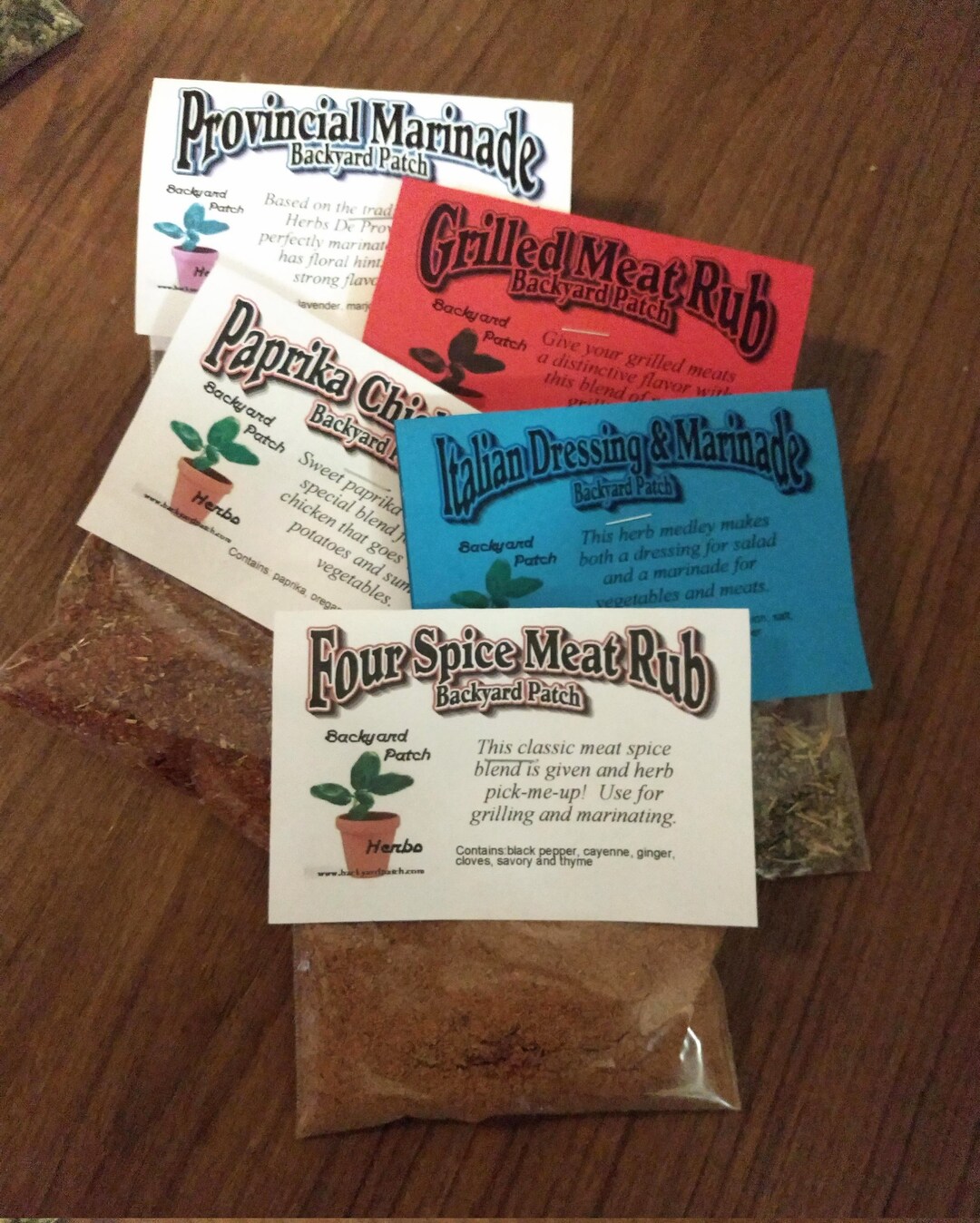 Rubs for Grilling Made With Dry Herb Cooking Mixes by the Backyard