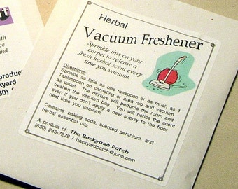 Vacuum Freshner, scented geranium, natural scented carpet fresher, chemical free