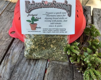 Marinara Sauce Seasoning: Hand-Blended Italian Herb Mix (Salt-Free, Gluten-Free)