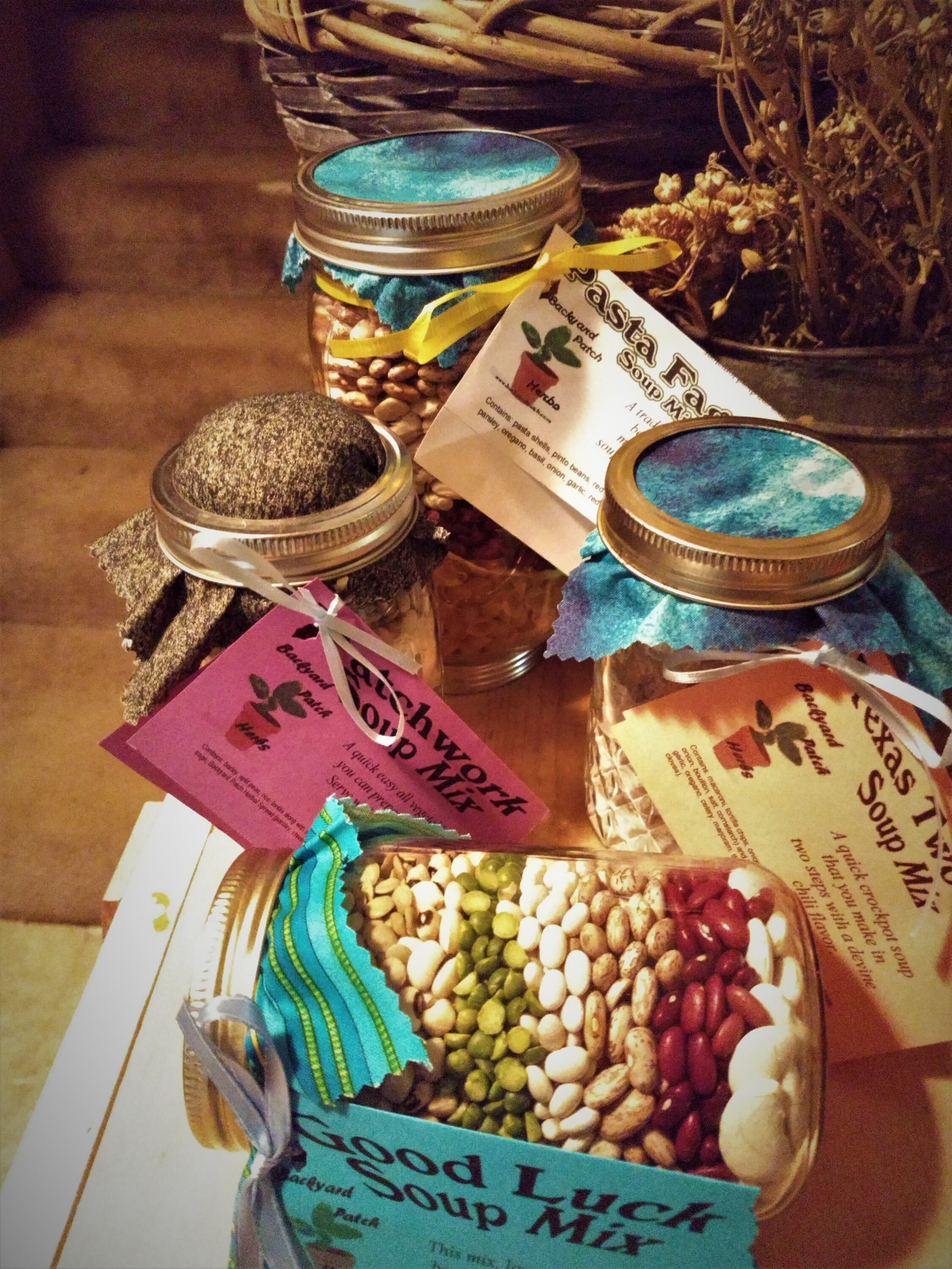 Jar Soup Mixes, Good Luck Soup, Patchwork Soup, Texas Two Step or Pas…