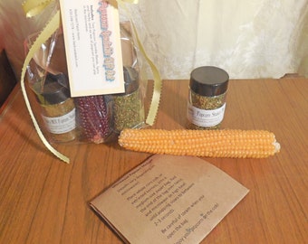 Popcorn with seasoning Sprinkles, Gift Set, Hand-blended HERB COOKING seasoning, salt-free