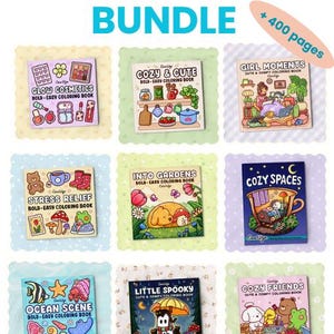 Coloring Bundle - 9 books + 400 pages cocowyo cozy friends