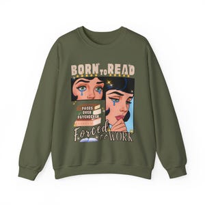 Born To Read Bookish Sweatshirt, Funny Reader Book Addict, Book Lover Sweater, Spicy Books, Dark Romance, Smut Shirt Gift Booktok Bookworm image 10