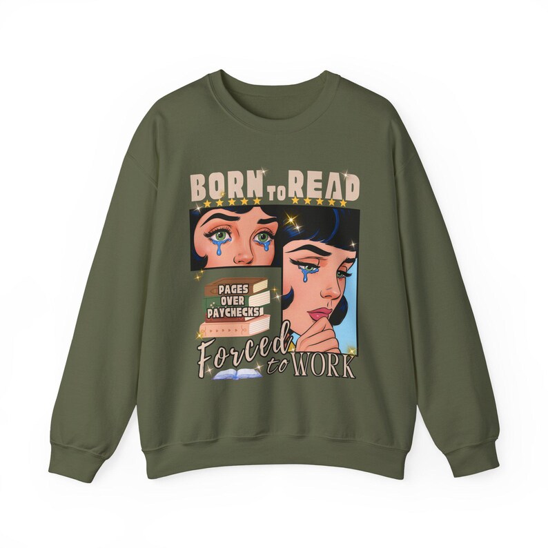 Born To Read Bookish Sweatshirt, Funny Reader Book Addict, Book Lover Sweater, Spicy Books, Dark Romance, Smut Shirt Gift Booktok Bookworm image 10