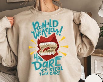 Ron Weasley Sweatshirt, Funny Potterhead Sweater, Book Lover Gift, HP Fan Hoodie, Wizard Magic School Sweatshirt, Must Be A Weasley, Bookish