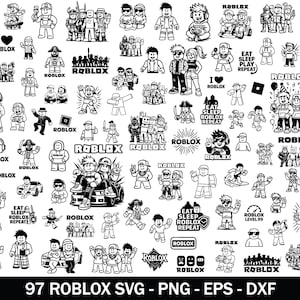 Roblox Svg-paket, Robot Svg, Gaming Svg-filer för Cricut, Roblox Png, Roblox Pojkesvg, Födelsedagssvg, Roblox-typsnitt, Roblox Clipart