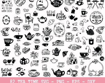 Tea Lover SVG Bundle, Funny Tea Quotes, Svg design, Svg Cut file, Tea Quote Svg, Tea Svg, Tea Shirt Svg