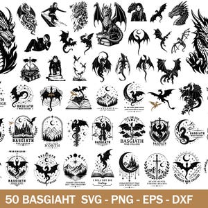 Fjärde flygeln SVG-paket, Basgiath War College, Dragon Rider-klippfiler