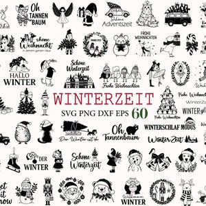 Winter Plotter File Svg , Frohe fest Svg, Weihnachten Svg, Plotterdatei weihnachten Svg, Hello winter Svg