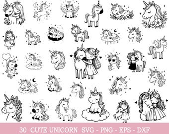 Unicorn svg Bundle, Cute Unicorn svg, Unicorn cut file, Unicorn cricut, Unicorn png
