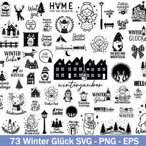 Winter Plotter File Svg , Frohe fest Svg, Weihnachten Svg, Plotterdatei weihnachten Svg, Hello winter Svg