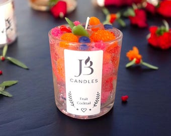 Fruit Cocktail Candle 10 OZ, handmade candles, Fragrance candles, soy wax candles, Fruit Candles, decor Candles, candles,