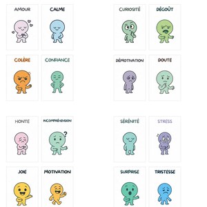 Cartes d’Humeur et Sentiments à Imprimer – Format A6 – PDF Téléchargeable