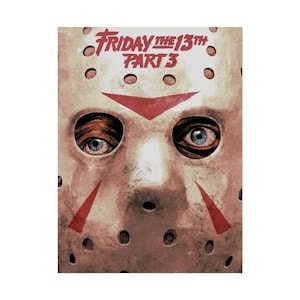 Vintage Horror Movie Poster: Jason Voorhees Retro Wall Art