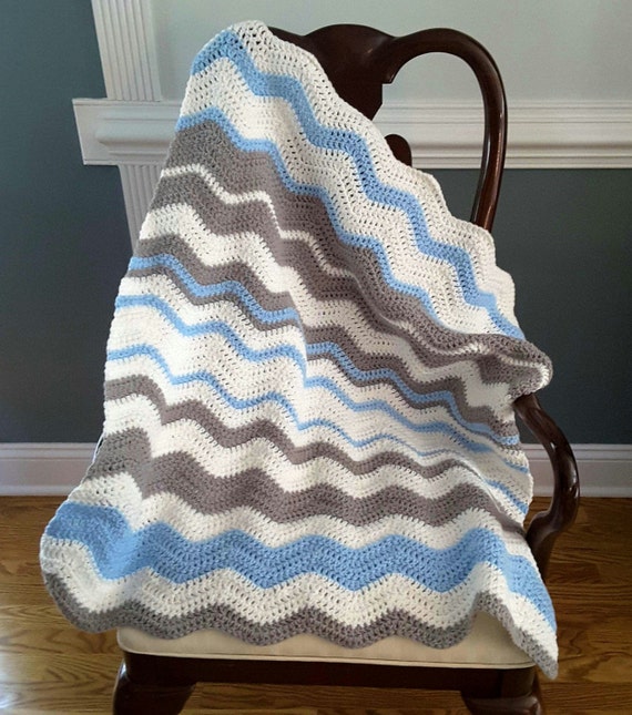baby boy knitted blanket