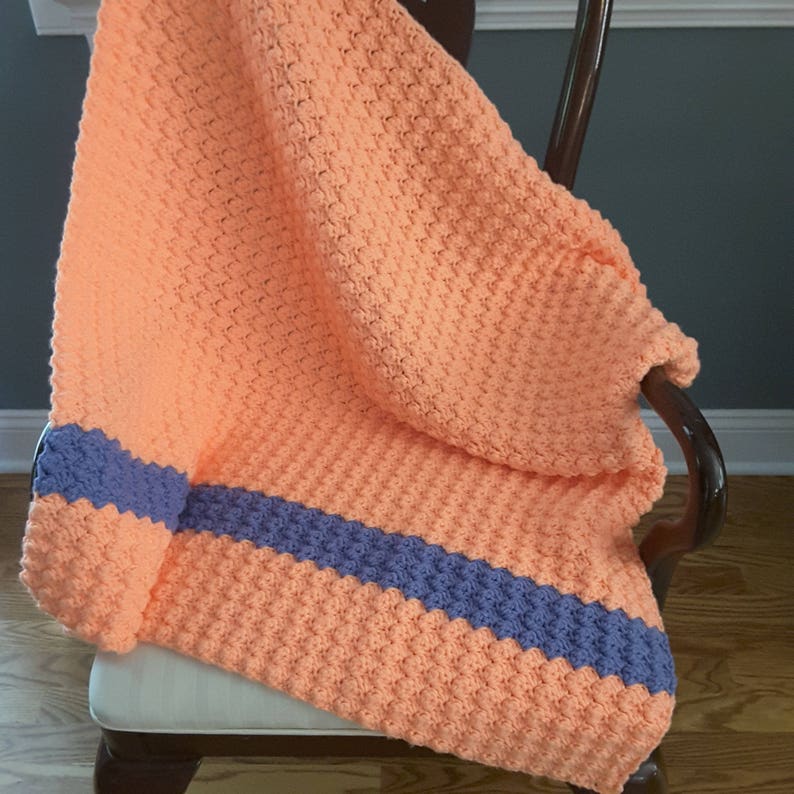 Crochet Baby Blanket Baby Girl Stroller Blanket Knit Etsy