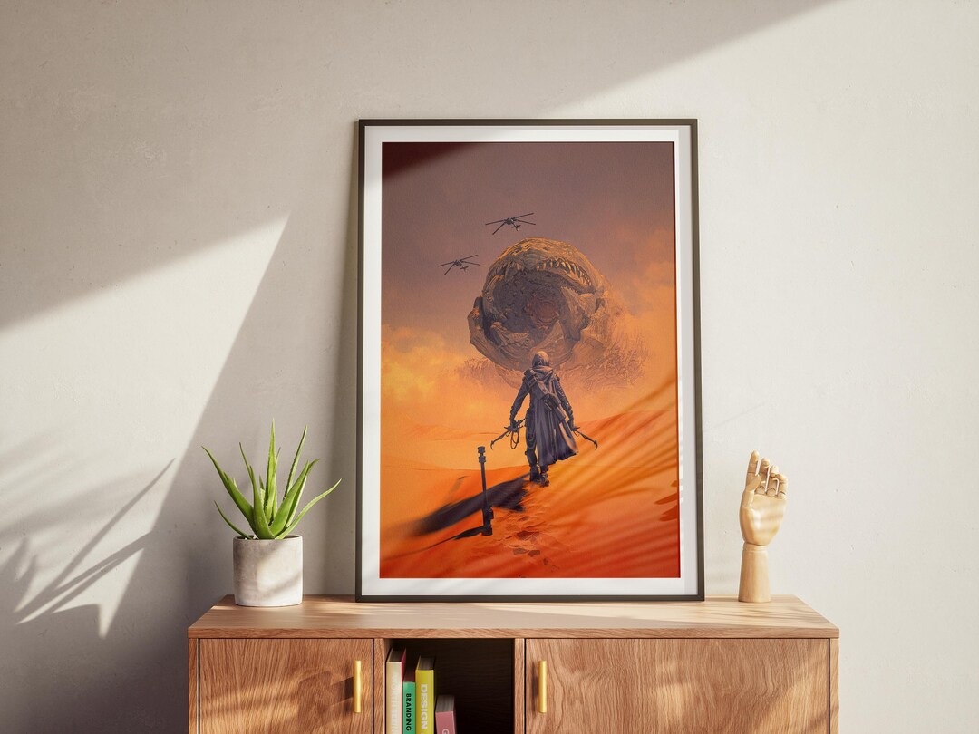 Dune Matte Vertical Poster - Sci-fi Desert Art, Modern Movie Wall Decor ...