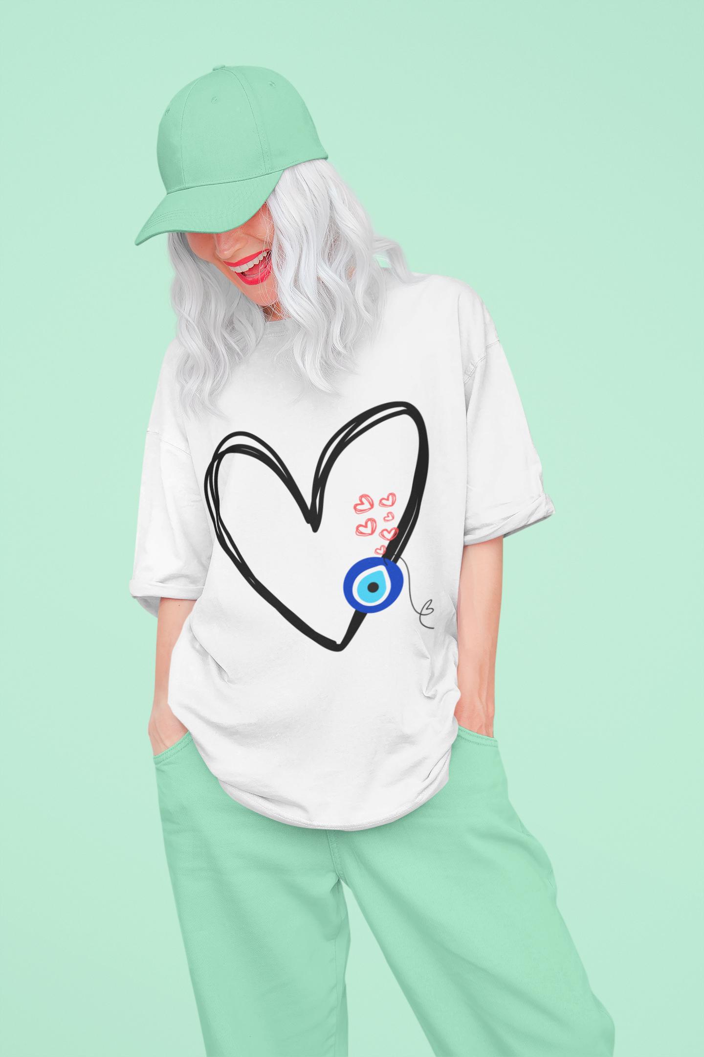 Heart Design Unisex Tee, Comfortable Cotton Shirt for Casual Outings - Gift for Birthdays, Valentine's Day, Comfort Tee, Universal Gift,
