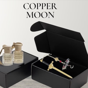 Fantasy Gift Set – Sword Bookmark, Dragon Car Diffuser, Luxury Fragrance Oils