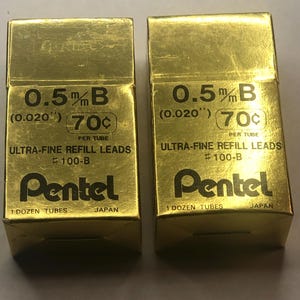 Vintage Pentel Ultra Fine Refill Leads B