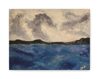 Canvaskunst Serene zeegezicht: woondecoratie kust