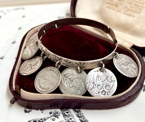 Victorian Love Token Bangle - image 8