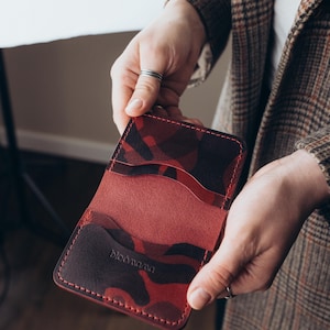 Cartera hecha a mano – Cartera de cuero plegable