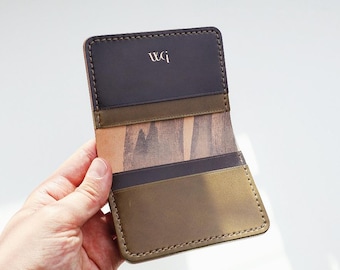 Shinki Hikaku & Rocado Shell Cordovan Bifold Wallet, Handmade Slim Wallet