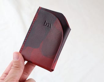 Handmade Card Holder – Slim Italian Leather Card Case, Minimalist Wallet