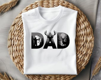 Deer Hunting Dad Father’s Day PNG | Dad Hunts Dear T shirt | Best Ever Dad Gift for T-Shirts, Mugs, Cards & More | Deer Hunting PNG t-shirts