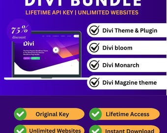 Divi WordPress Theme Full Package: Lifetime License + Extra Theme